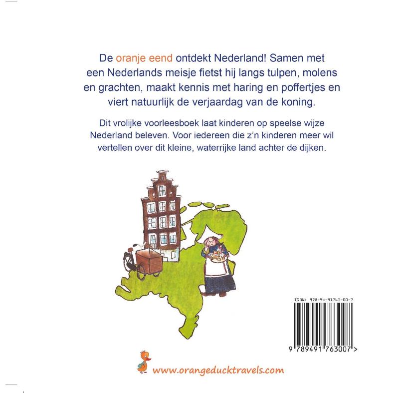 De oranje eend ontdekt Nederland achterkant