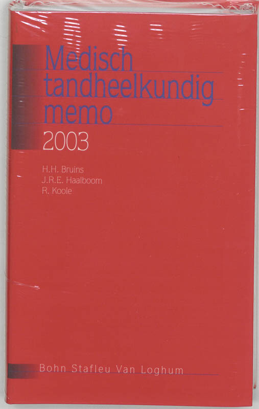 Medisch Tandheelkundig Memo 2003