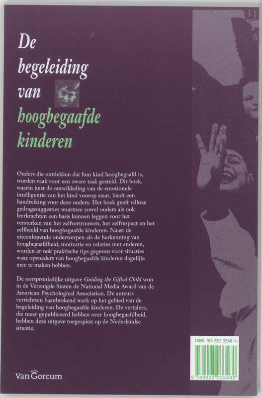 De begeleiding van hoogbegaafde kinderen achterkant
