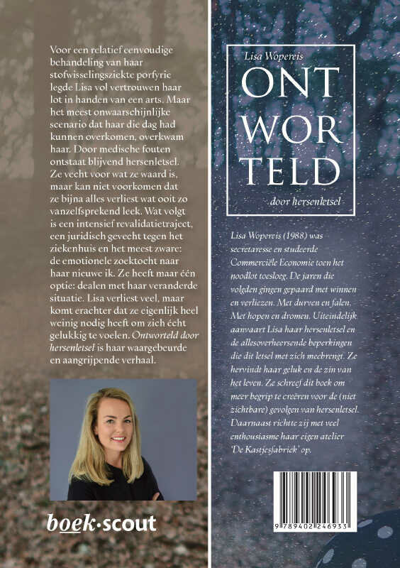 Ontworteld door hersenletsel achterkant