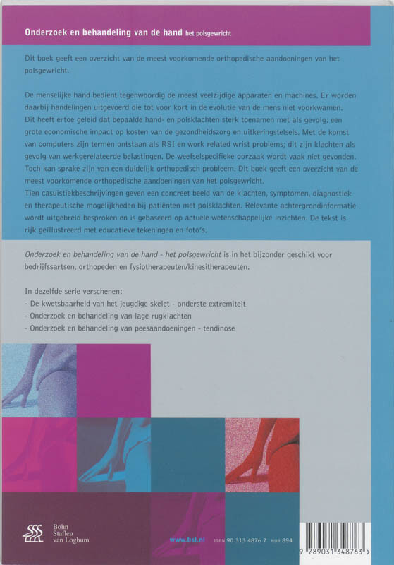 Onderzoek en behandeling van de hand – het polsgewricht / Orthopedische casuïstiek achterkant