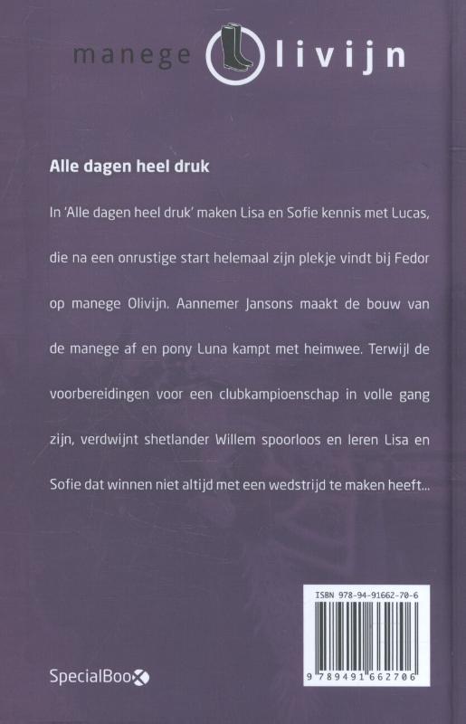 Alle dagen heel druk / Manege Olivijn achterkant