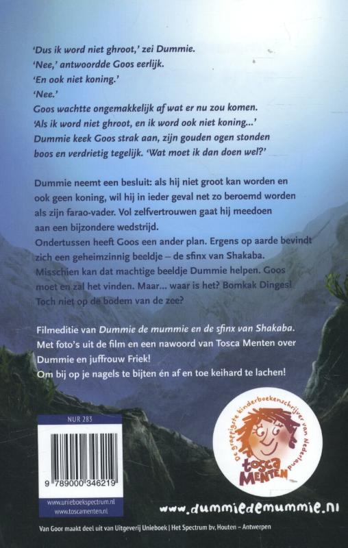 Dummie de mummie en de sfinx van Shakaba / Dummie de mummie / 3 Dummie de mummie en de sfinx van Shakaba / Dummie de mummie / 3 achterkant