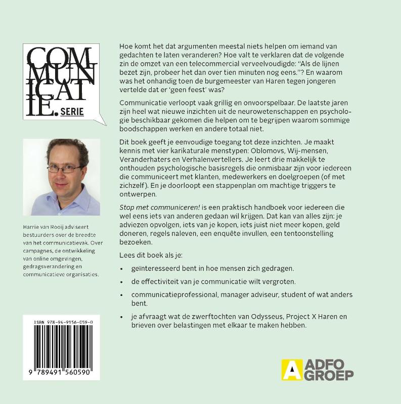 Stop met communiceren! / Communicatiereeks / 3 achterkant