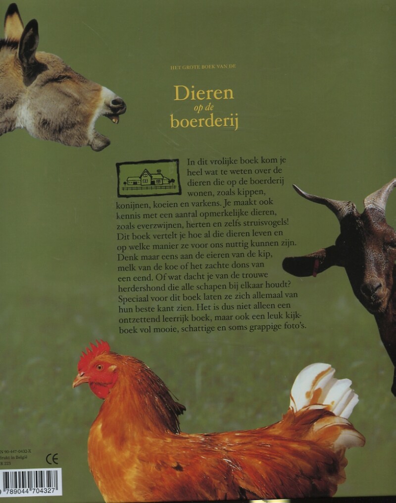 Het grote boek van de dieren op de boerderij achterkant