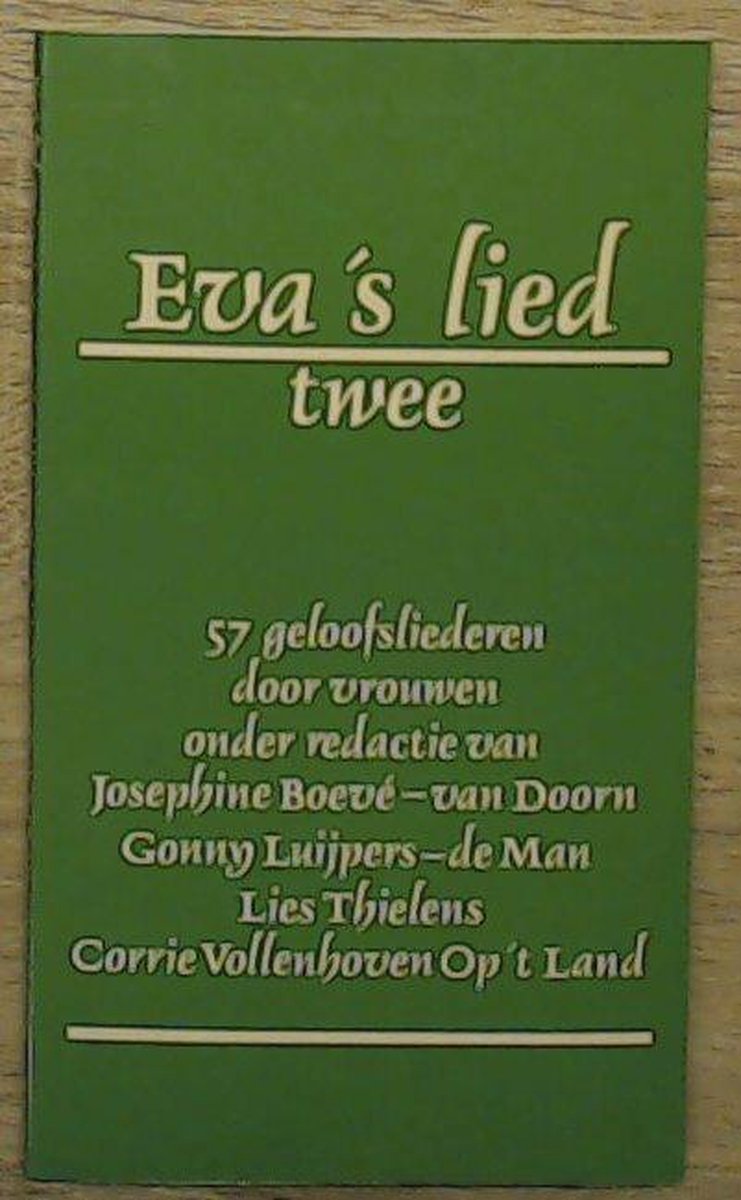 boekenbalie_9789024243570_cover Eva's lied. Twee