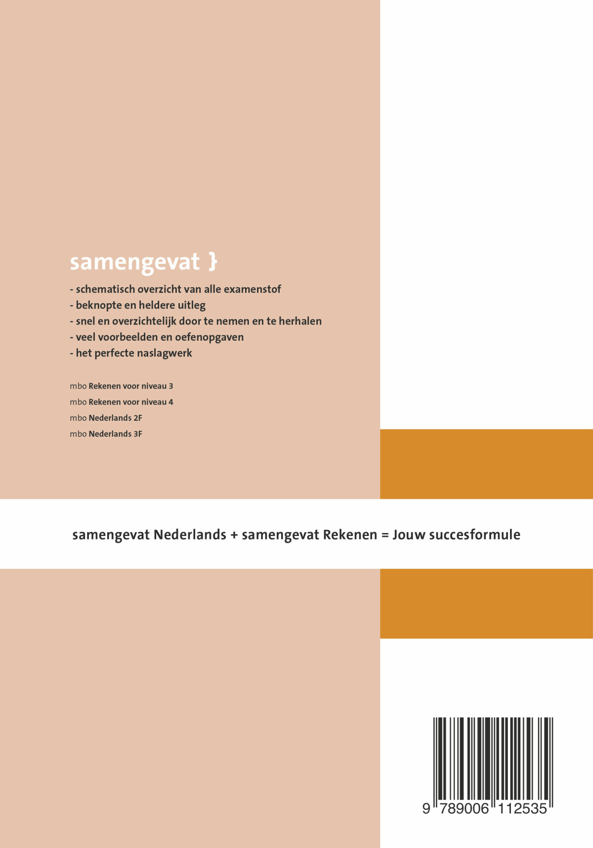 Samengevat / mbo Rekenen voor niveau 4 achterkant