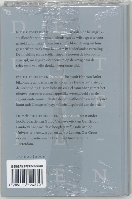 De uitgelezen Descartes / De uitgelezen filosofen achterkant