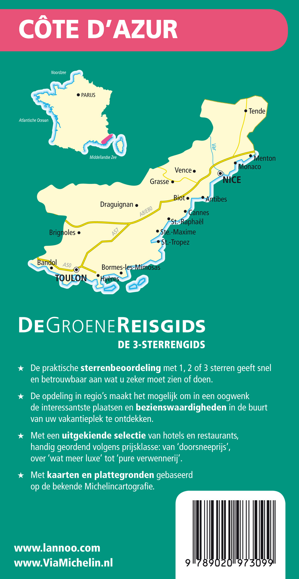 Cote dÁzur, Monaco / De Groene Reisgids achterkant