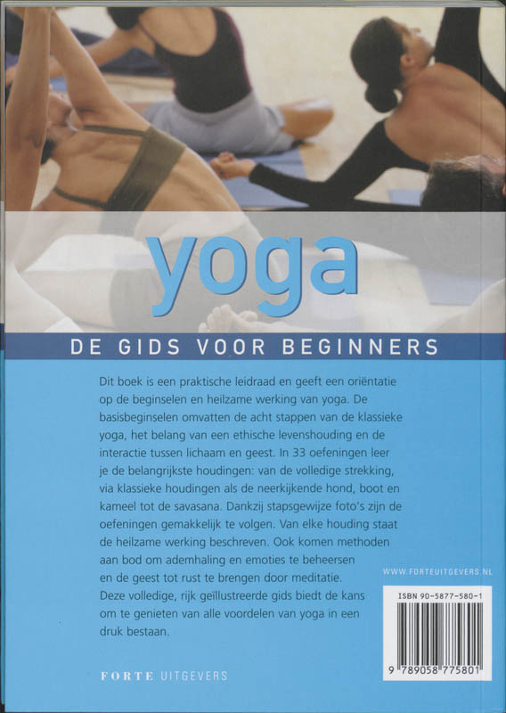 Yoga - de gids voor beginners achterkant