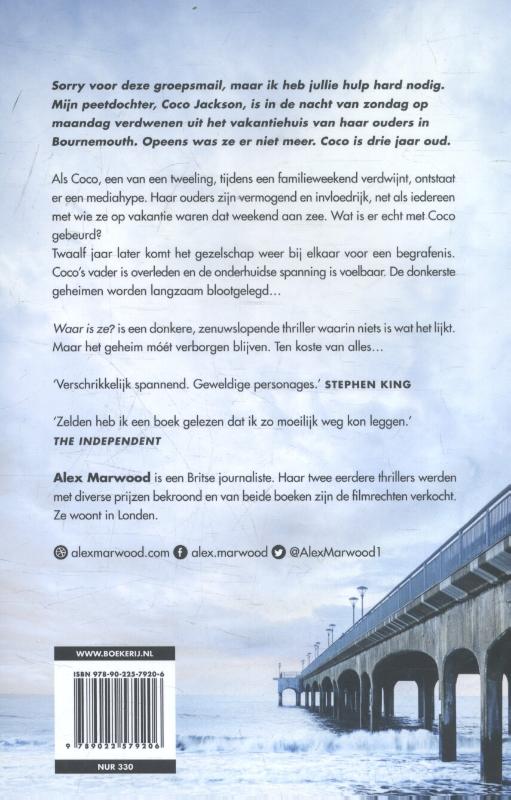 Waar is ze? achterkant