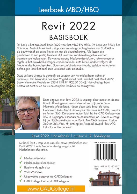 Revit 2022 / Leerboek MBO/HBO achterkant
