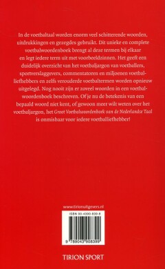 Groot Voetbalwoordenboek der Nederlandse taal achterkant