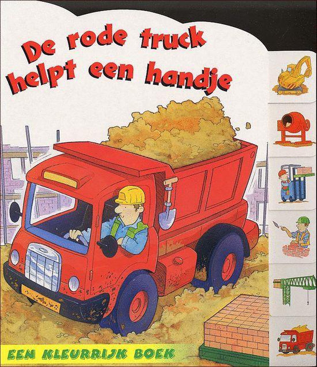 Rode truck helpt een handje
