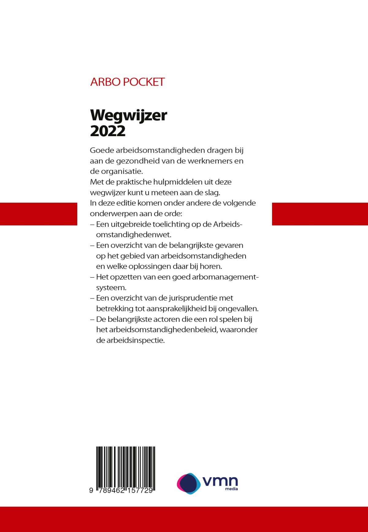 Arbo Pocket Wegwijzer 2022 / Arbopocket achterkant