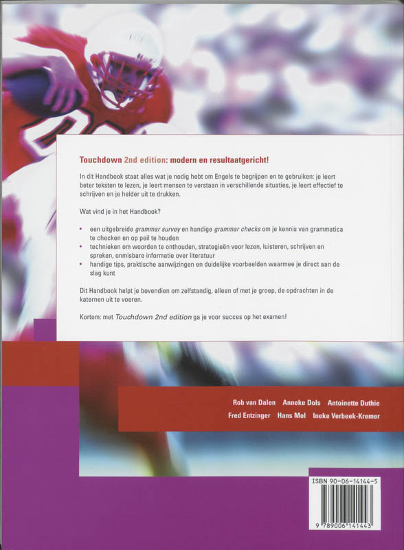 Touchdown / 4-5-6 Vwo / Deel Handbook achterkant