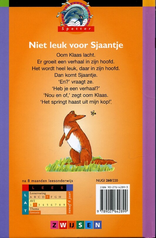 Niet leuk voor Sjaantje / Spetter 3 Serie 5 achterkant