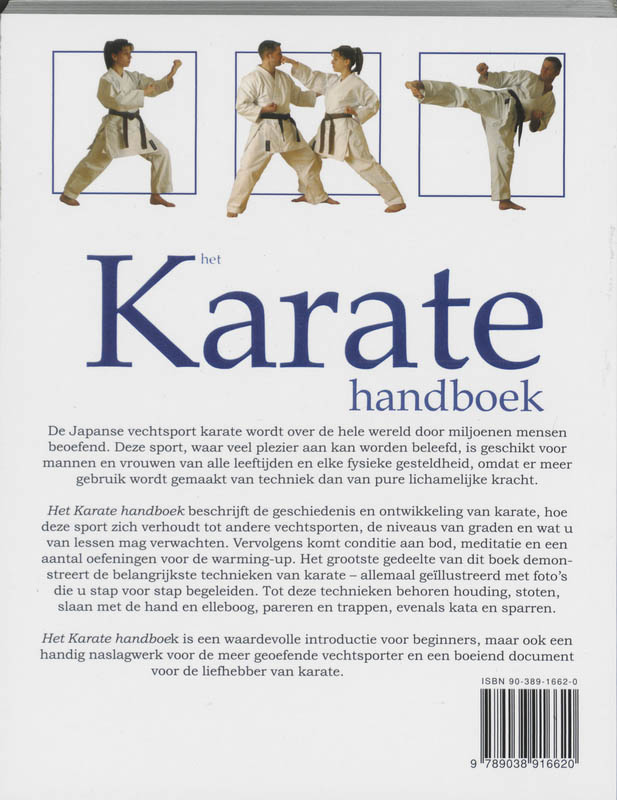 Het Karate handboek achterkant