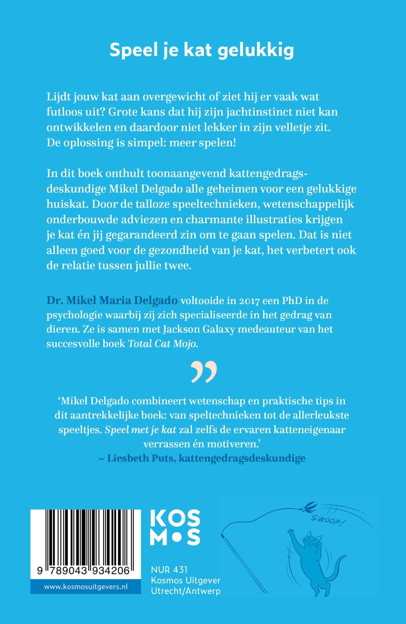 Speel met je kat achterkant