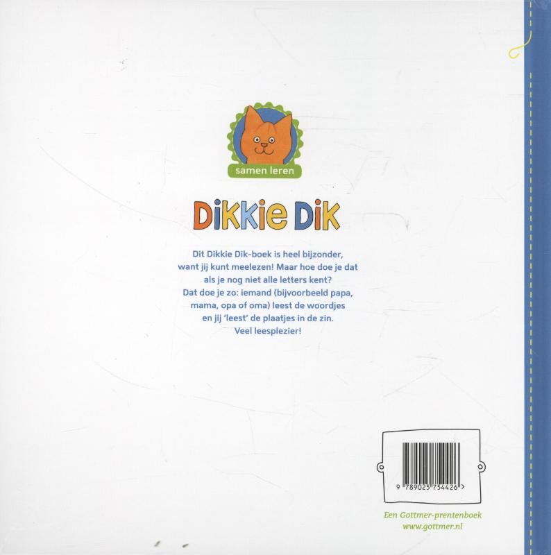 Meeleesboek / Dikkie Dik achterkant