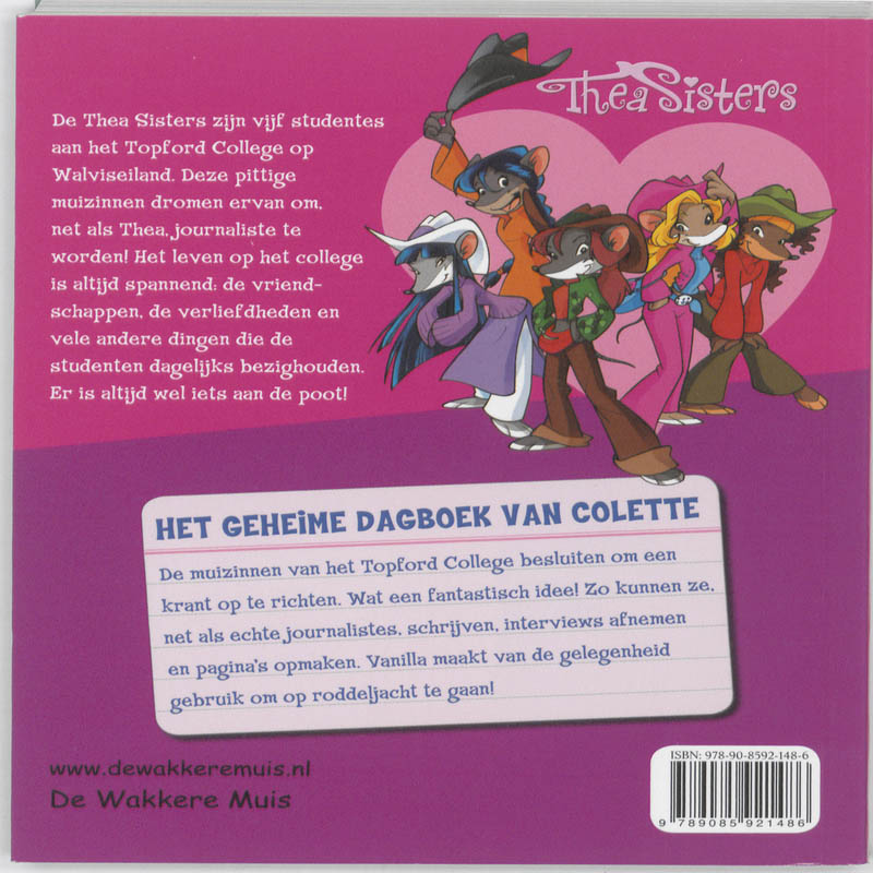 Het geheime dagboek van Colette / Thea Stilton / 2 achterkant