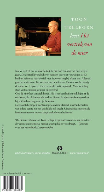 Vertrek van de mier 4 cd's achterkant