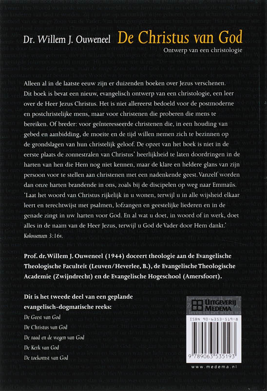 De Christus van God / Telos achterkant