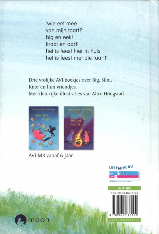 Wie wil er taart? / Big, Slim en Knor achterkant