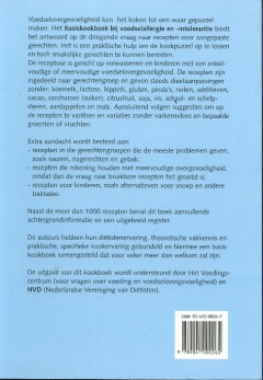 Basiskookboek bij voedselallergie en -intolerantie achterkant