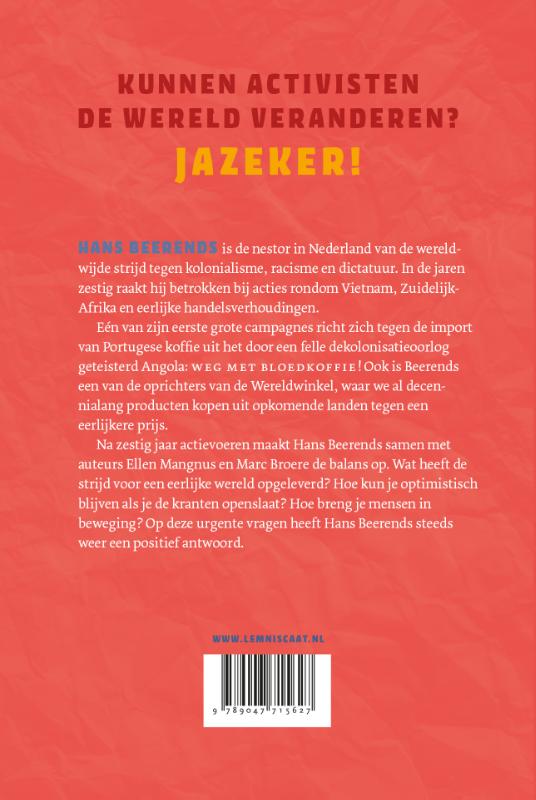Levenslang activist achterkant