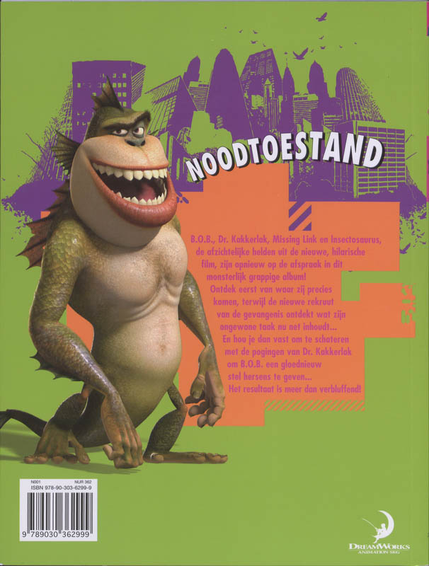 "M" files / Monsters vs Aliens / 2 achterkant