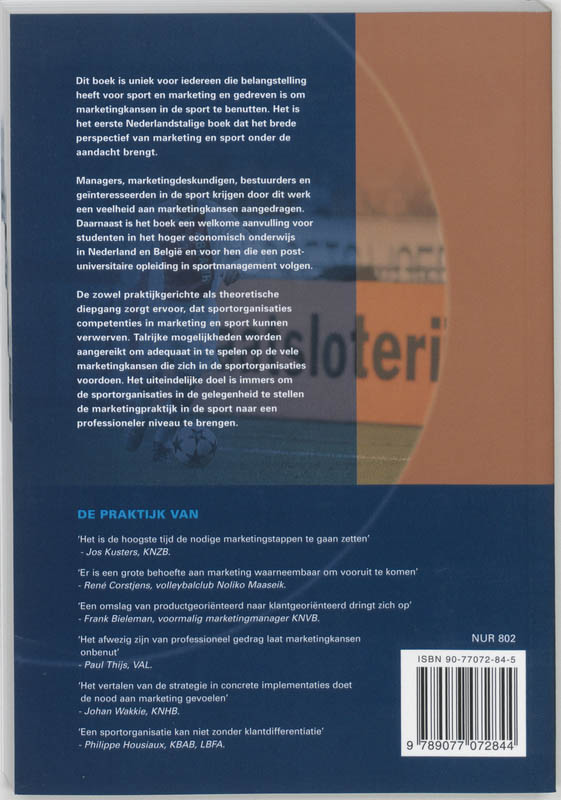 Marketingkansen in de sport achterkant