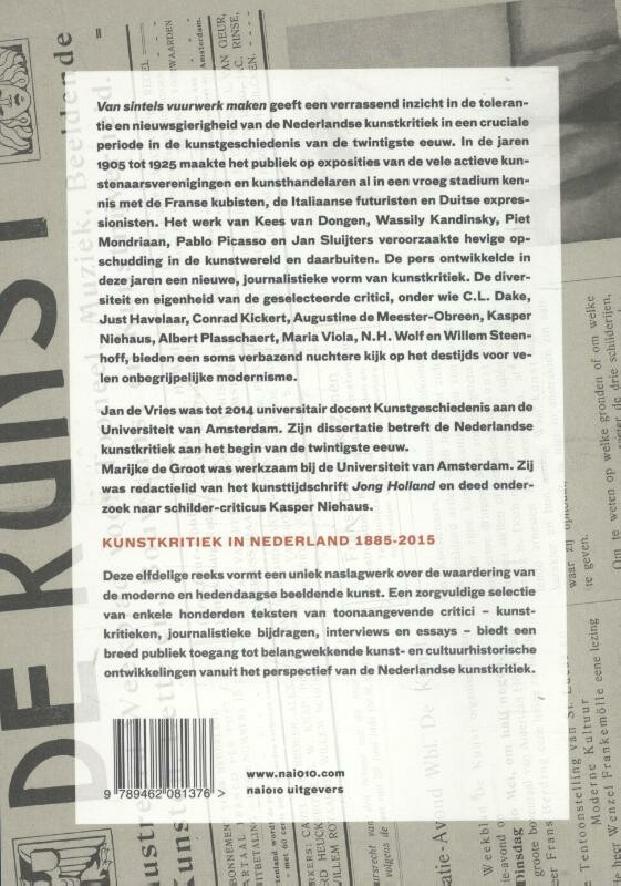Van sintels vuurwerk maken 1905-1925 / Kunstkritiek in Nederland 1885-2015 / 5 achterkant
