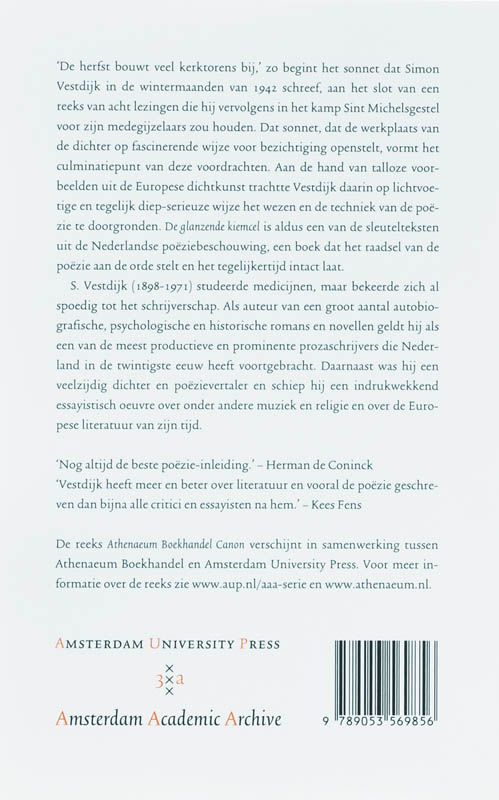 Athenaeum Boekhandel Canon  -   De glanzende kiemcel achterkant