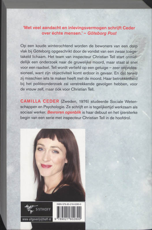 Bevroren ogenblik achterkant
