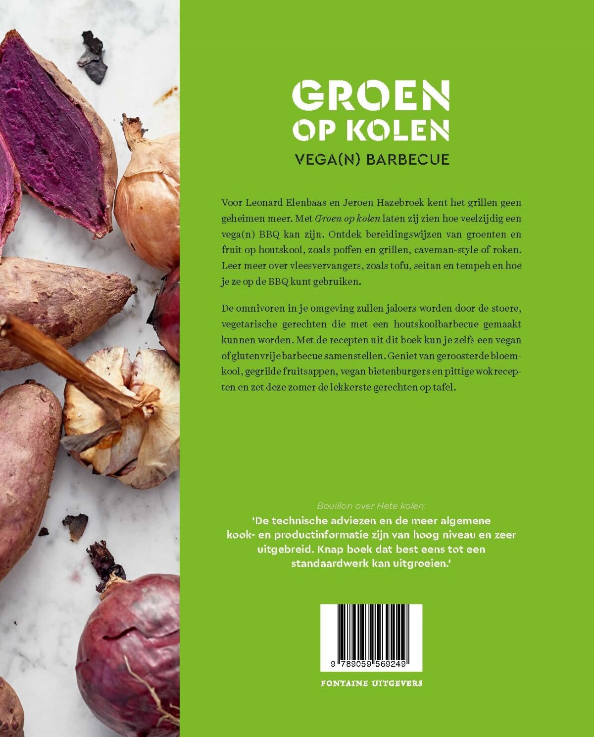 Groen op kolen achterkant