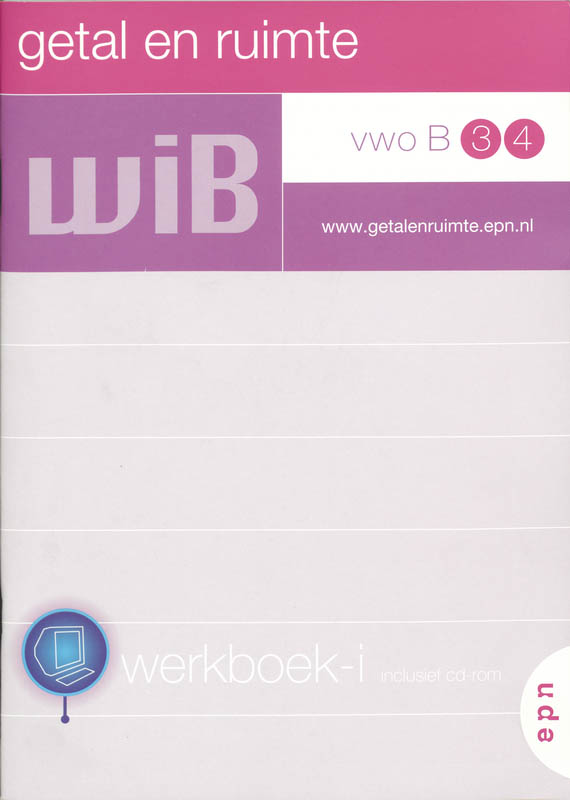 Getal en ruimte Vwo B 3 4 Werkboek-i