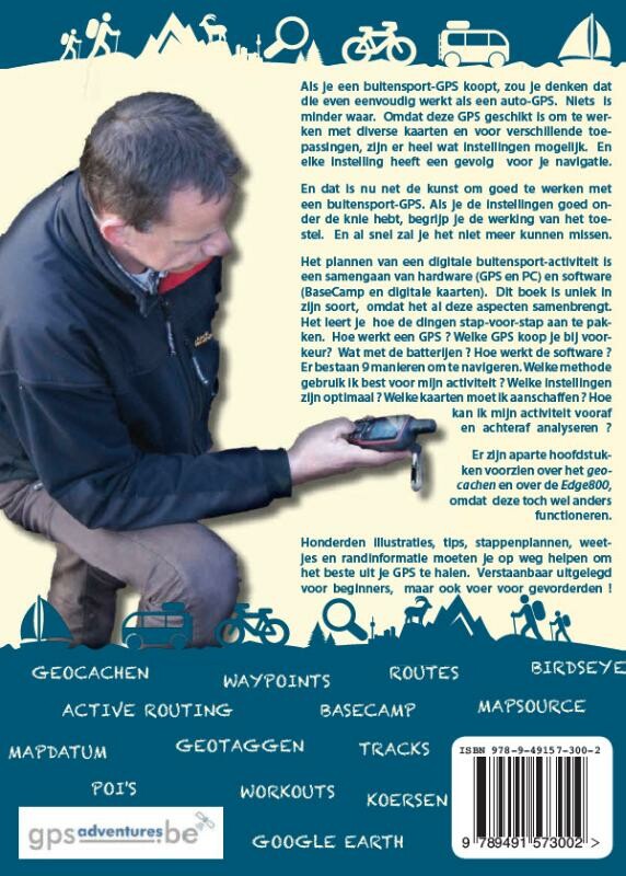 Garmin GPS gids achterkant