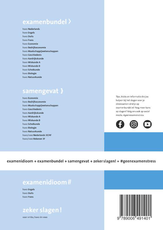 Examenbundel havo Natuurkunde 2021/2022 achterkant