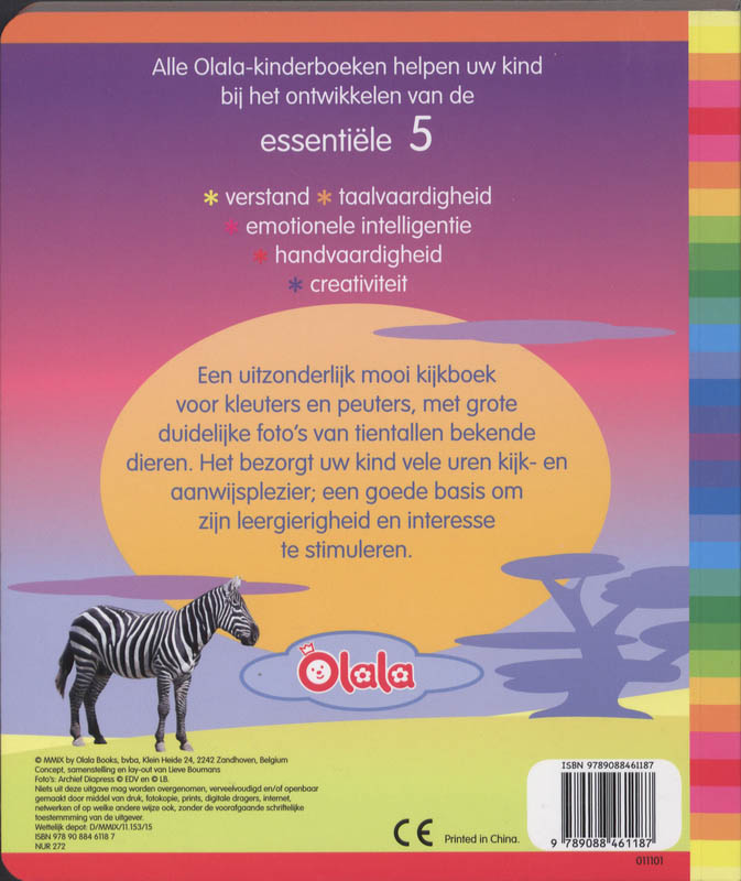 Mijn Platenboek Van De Dieren achterkant