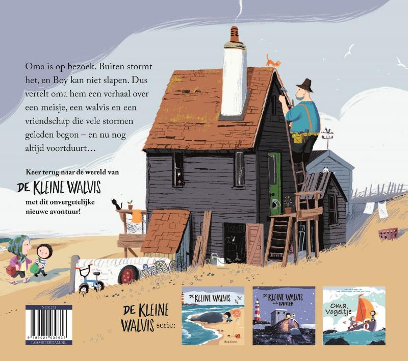De grote kleine walvis achterkant