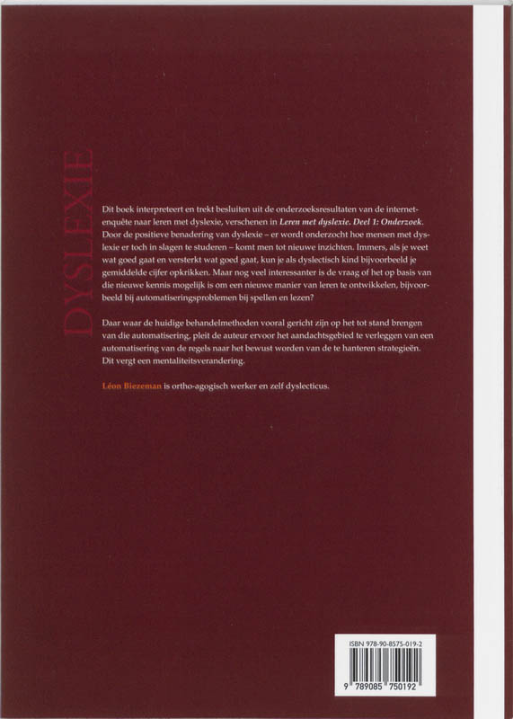 Leren Met Dyslexie / 2 Reflectie achterkant