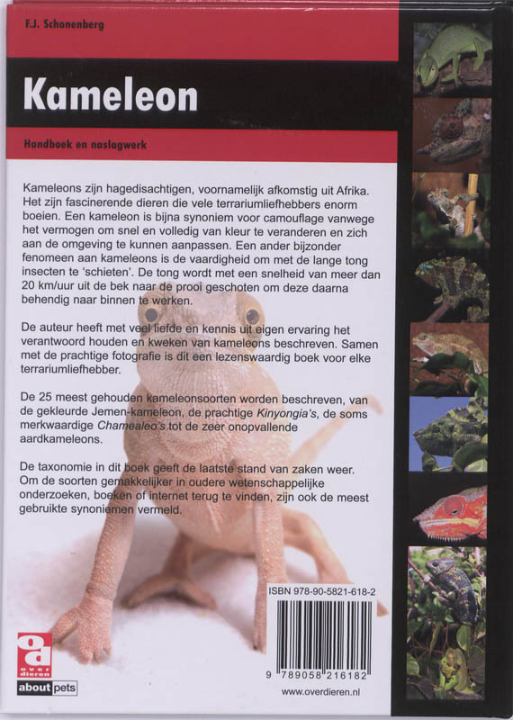 Kameleon / Over Dieren achterkant