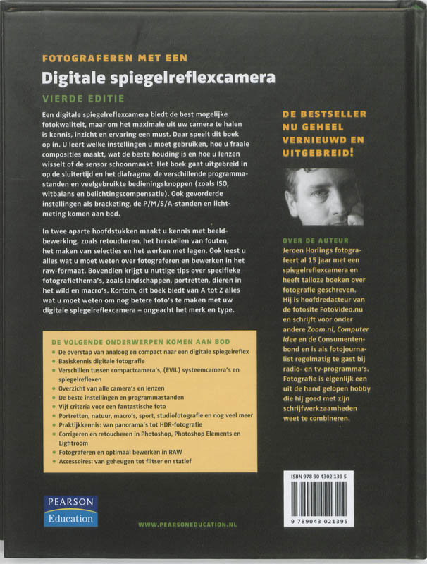 Fotograferen met een digitale spiegelreflexcamera achterkant