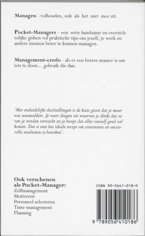 Management achterkant