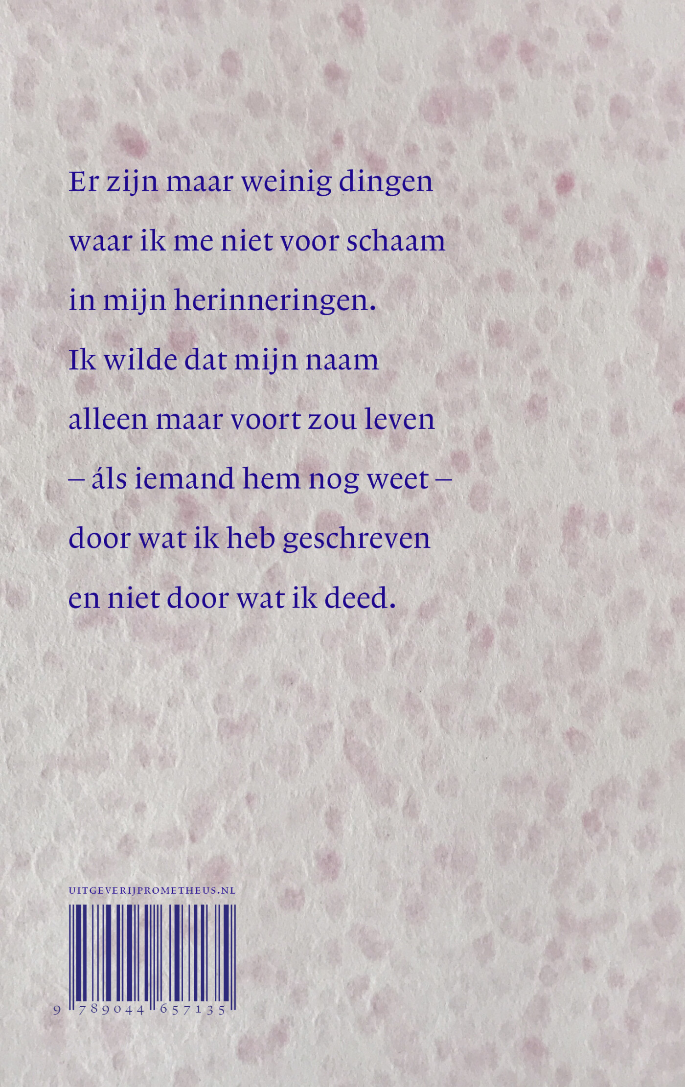 Verzamelde gedichten achterkant