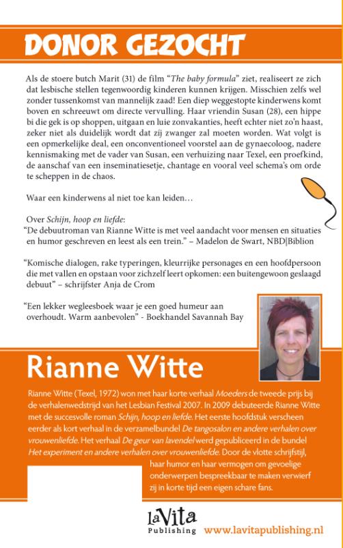 Donor gezocht Donor gezocht achterkant