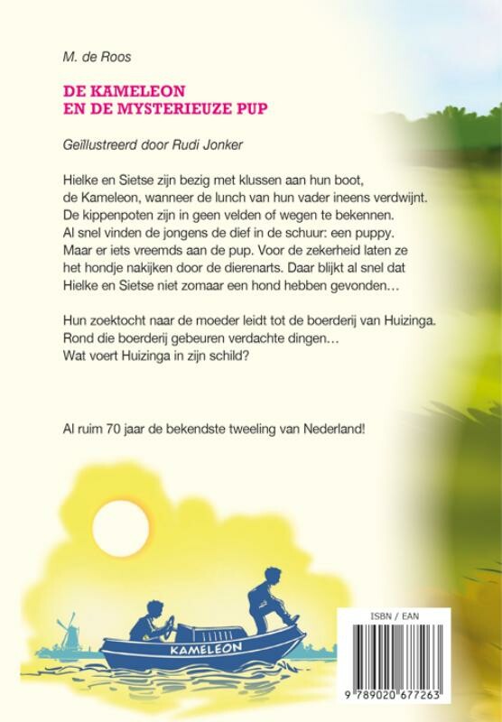 De Kameleon en de mysterieuze pup / Kameleon achterkant