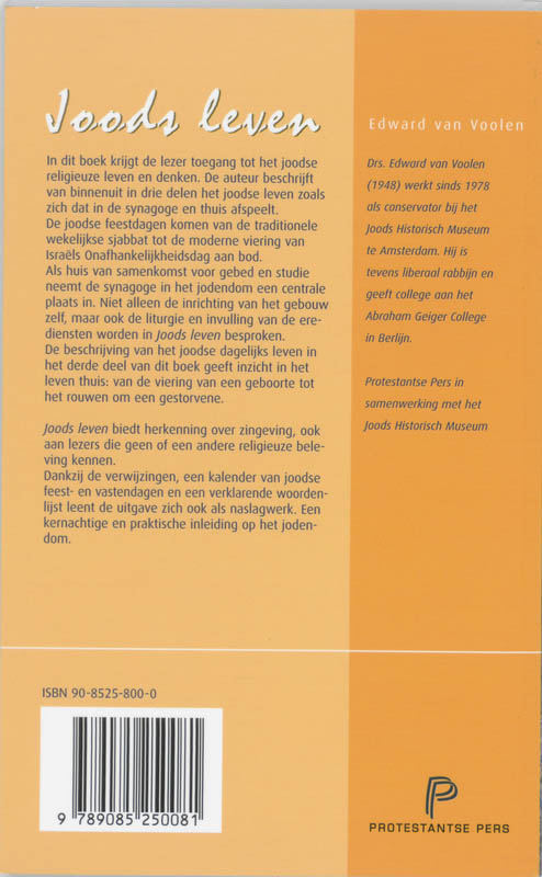 JOODS LEVEN achterkant