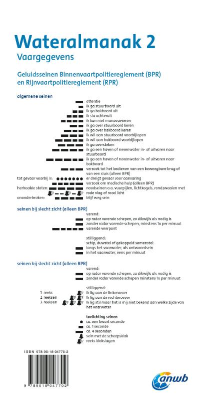 Wateralmanak / 2 - 2021 / ANWB wateralmanak achterkant